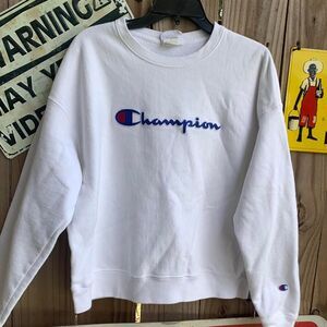 Champion Women's White Sweatshirt size XL
